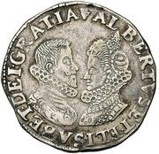 1 Silver Gulden / Florin - Albert and Isabella obverse image