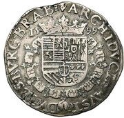 1 Silver Gulden / Florin - Albert and Isabella, Belgium, 1599-1603 reverse image