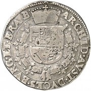 ½ Patagon - Albert and Isabella, Belgium, 1612-1621 reverse image