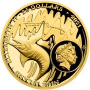 25 Dollars - Elizabeth II Ernest Hemingway obverse image