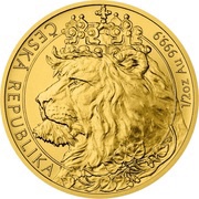 25 Dollars - Elizabeth II Czech Lion, Niue, 2021 reverse image