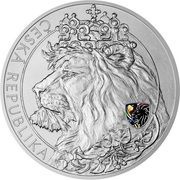25 Dollars - Elizabeth II Czech Lion, Niue, 2021 reverse image