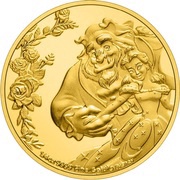 25 Dollars - Elizabeth II Beauty and the Beast, Niue, 2021 reverse image