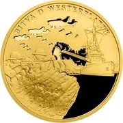 25 Dollars - Elizabeth II Battle of Westerplatte, Niue, 2021 reverse image