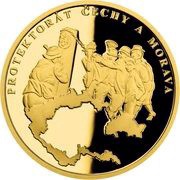 25 Dollars - Elizabeth II Protectorate of Bohemia and Moravia, Niue, 2021 reverse image