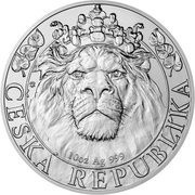 25 Dollars - Elizabeth II Czech Lion, Niue, 2022 reverse image