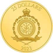 25 Dollars - Charles III Mickey and Donald Duck obverse image