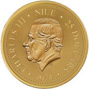 25 Dollars - Charles III Phoenix obverse image