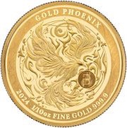 25 Dollars - Charles III Phoenix, Niue, 2024 reverse image