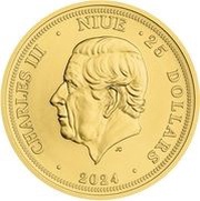 25 Dollars - Charles III Golden Eagle obverse image