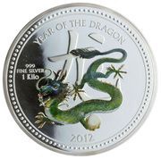 30 Dollars - Elizabeth II Year of the Dragon, Niue, 2012 reverse image
