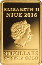 30 Dollars - Elizabeth II Bar of Happiness obverse image
