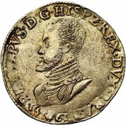1 Daalder - Philip II Bust left; PHILIPPVS obverse image
