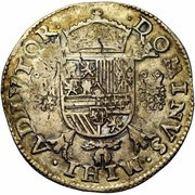 1 Daalder - Philip II Bust right; PHS, Belgium, 1562-1563 reverse image