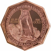 50 Dollars - Elizabeth II Panama-Pacific San Francisco Expo, Niue, 2015 reverse image