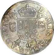 1 Daalder - Philip II Bust left, PHS, Belgium, 1572-1585 reverse image