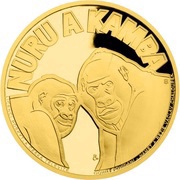 50 Dollars - Elizabeth II Gorillas, Niue, 2015 reverse image