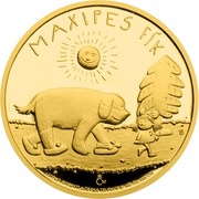 50 Dollars - Elizabeth II Maxipes Fík, Niue, 2015 reverse image