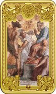 50 Dollars - Elizabeth II The Judgement of Solomon, Niue, 2015 reverse image
