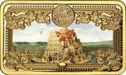 50 Dollars - Elizabeth II The Tower of Babel, Niue, 2015 reverse image