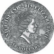 50 Dollars - Elizabeth II Campo del Cielo Meteorite obverse image