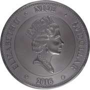 50 Dollars - Elizabeth II Martian Meteorite NWA 6963 obverse image
