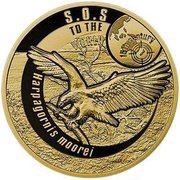 50 Dollars - Elizabeth II Haast's Eagle, Niue, 2016 reverse image