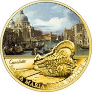 50 Dollars - Elizabeth II Basilica di Santa Maria della Salute, Niue, 2016 reverse image
