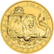 50 Dollars - Elizabeth II Czech Lion, Niue, 2018-2019 reverse image