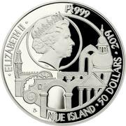 50 Dollars - Elizabeth II Jewish Quarter and St. Prokop's Basilica obverse image