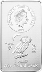 50 Dollars - Elizabeth II Athenian owl obverse image