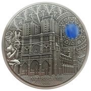 50 Dollars - Elizabeth II Notre-Dame, Niue, 2020 reverse image