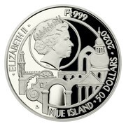 50 Dollars - Elizabeth II Prague Historical Center obverse image