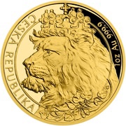 50 Dollars - Elizabeth II Czech Lion, Niue, 2021 reverse image