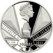 50 Dollars - Elizabeth II Cubist lamp obverse image