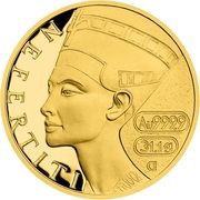 50 Dollars - Elizabeth II Nefertiti, Niue, 2022 reverse image