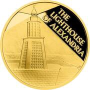 50 Dollars - Charles III The Lighthouse of Alexandria, Niue, 2023 reverse image