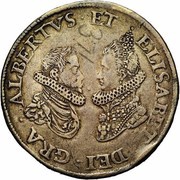 2 Gulden - Albert and Isabella Piedfort obverse image
