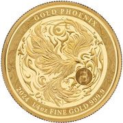 50 Dollars - Charles III Phoenix, Niue, 2024 reverse image
