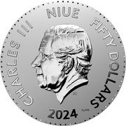 50 Dollars - Charles III Year of the Dragon obverse image
