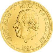 50 Dollars - Charles III Golden Eagle obverse image