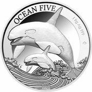 50 Dollars - Charles III Orca, Niue, 2024 reverse image