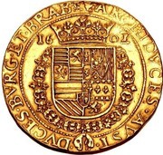 2 Gulden Gold - Albert and Isabella reverse image