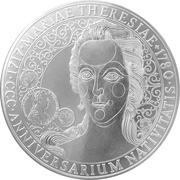 80 Dollars - Elizabeth II Maria Theresa, Niue, 2017 reverse image