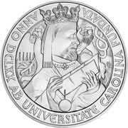 80 Dollars - Elizabeth II Charles University, Niue, 2018 reverse image