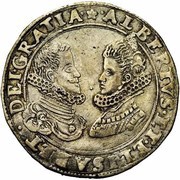 2 Silver Gulden - Albert and Isabella obverse image