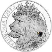 80 Dollars - Elizabeth II Czech Lion, Niue, 2021 reverse image