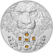 80 Dollars - Charles III Czech Lion, Niue, 2023 reverse image