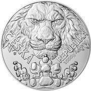 80 Dollars - Charles III Czech Lion, Niue, 2023 reverse image