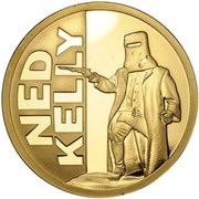 100 Dollars - Elizabeth II Ned Kelly, Niue, 2010 reverse image